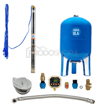 Házi vízmű 3Ti-15 / 60l búvárszivattyúval - RTS  digitális nyomáskapcsolóval