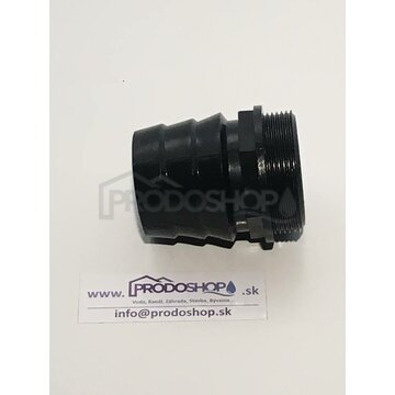 Műanyag csatlakozó DN 50 tömlőhöz külső menettel